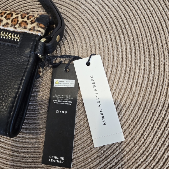 Aimee Kestenberg Leather Wristlet NWT - Picture 3 of 7